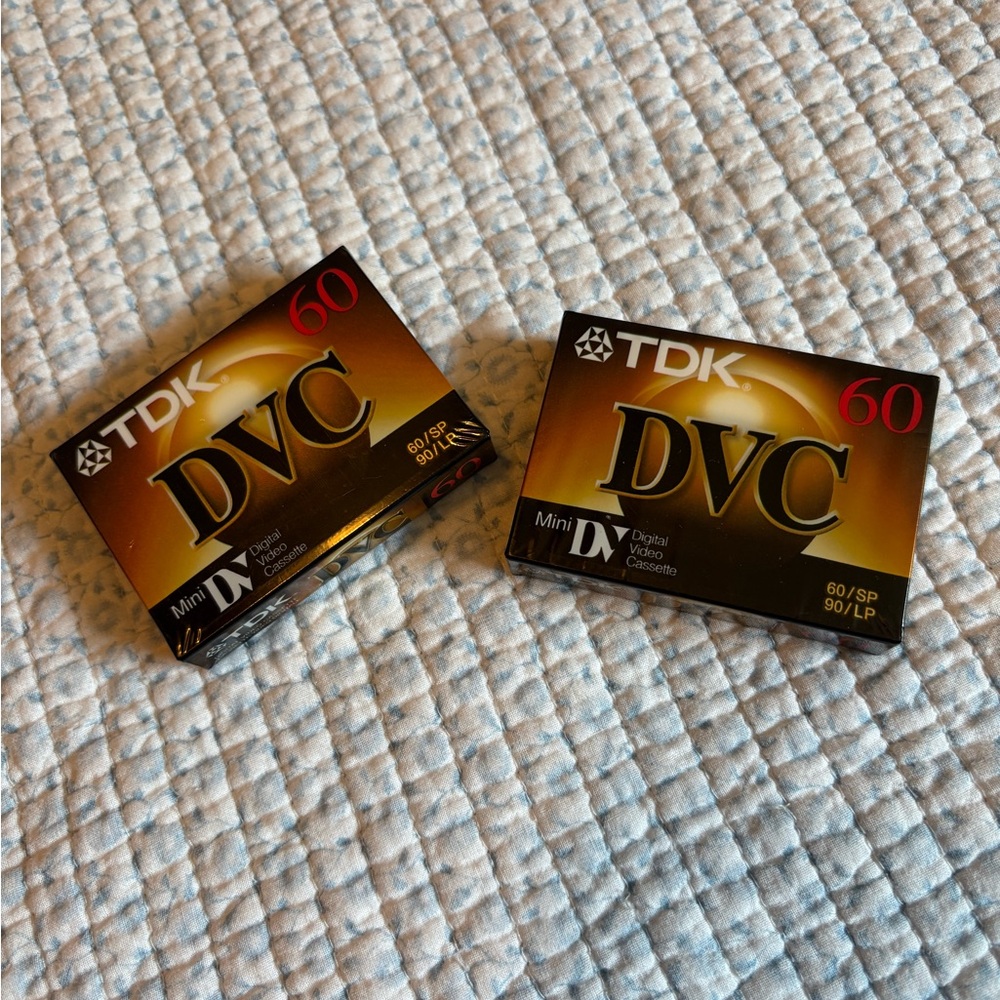 TDK DVC Mini DV Digital Video Cassette - Black and Gold